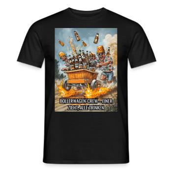 Journée des hommes Cadeau d’alcool pour la journée des hommes - T-shirt homme - noir - Devant - AI Model Male 178 light (178cm)