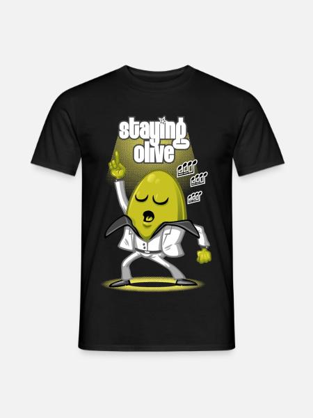 Staying olive - Men's T-Shirt - black