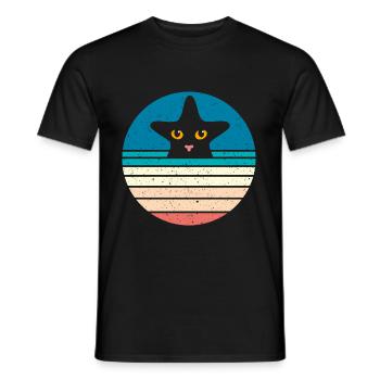 Seestern - Männer T-Shirt - Schwarz - Vorne - AI Model Male 178 light (178cm)