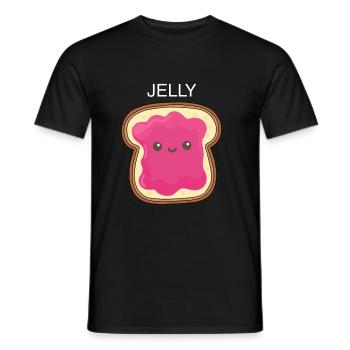Erdnussbutter Peanut Butter Marmelade Geschenk - Männer T-Shirt - Schwarz - Vorne - AI Model Male 178 light (178cm)