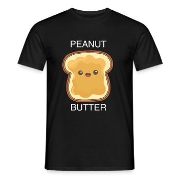 Erdnussbutter Peanut Butter Marmelade Geschenk - Männer T-Shirt - Schwarz - Vorne - AI Model Male 178 light (178cm)