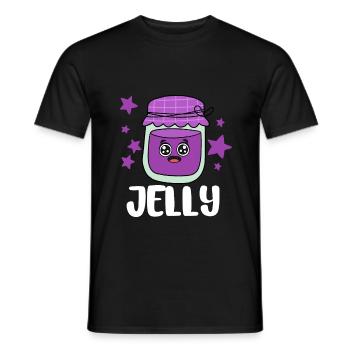 Erdnussbutter Peanut Butter Marmelade Geschenk - Männer T-Shirt - Schwarz - Vorne - AI Model Male 178 light (178cm)