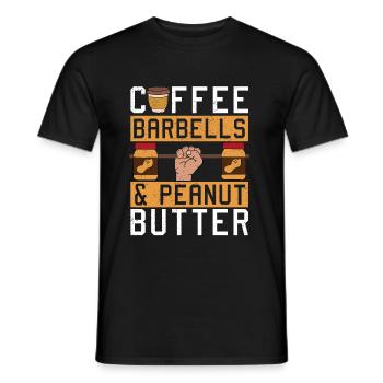 Erdnussbutter Peanut Butter Marmelade Geschenk - Männer T-Shirt - Schwarz - Vorne - AI Model Male 178 light (178cm)