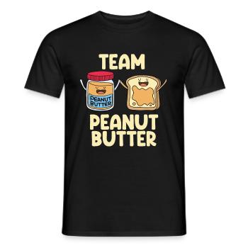Erdnussbutter Peanut Butter Marmelade Geschenk - Männer T-Shirt - Schwarz - Vorne - AI Model Male 178 light (178cm)