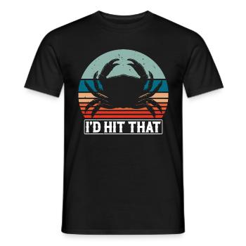 Krabben Krebse Meeresfrüchte - Männer T-Shirt - Schwarz - Vorne - AI Model Male 178 light (178cm)