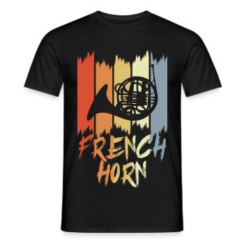Cor d’harmonie Look Vintage - T-shirt homme - noir - Devant - AI Model Male 178 light (178cm)