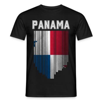 Panamanian flag, Panamanian pride - Men's T-Shirt - black - Front - AI Model Male 178 light (178cm)