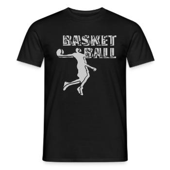 Sports Basketball - T-shirt homme - noir - Devant - AI Model Male 178 light (178cm)