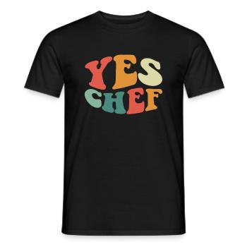 Chef Drôle Restaurant Cuisine Chef - T-shirt homme - noir - Devant - AI Model Male 178 light (178cm)