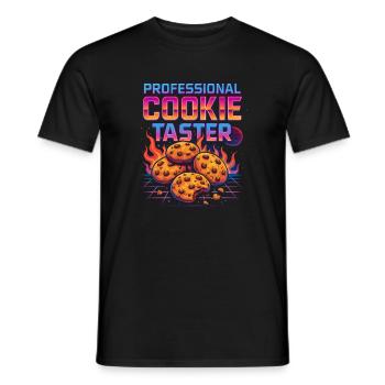 Dégustateur de cookies professionnel - T-shirt homme - noir - Devant - AI Model Male 178 light (178cm)
