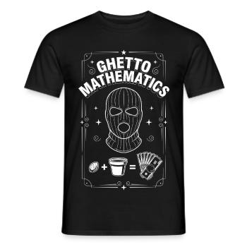 Ghetto Mathematics - Men's T-Shirt - black - Front - AI Model Male 178 light (178cm)