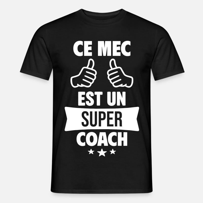 Dieser Typ ist ein großartiger Humor-Coach - Männer T-Shirt - Schwarz