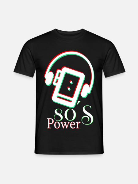 80's Power - Men's T-Shirt - black
