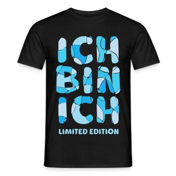 I AM ME - Limited Edition - Men's T-Shirt - black - Front - AI Model Male 178 light (178cm)