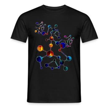 Where the path leads us - patterncontest - Men's T-Shirt - black - Front - AI Model Male 178 light (178cm)