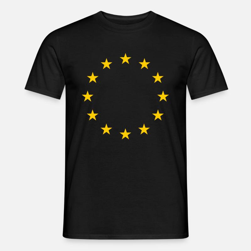 Drapeau de l’UE - T-shirt homme - noir