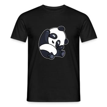 Panda Kind Tierliebhaber Geschenk - Männer T-Shirt - Schwarz - Vorne - AI Model Male 178 light (178cm)