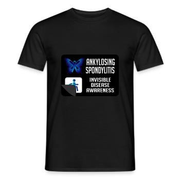 Spondylitis ankylosans Schmetterling Arthritis-Kri - Männer T-Shirt - Schwarz - Vorne - AI Model Male 178 light (178cm)