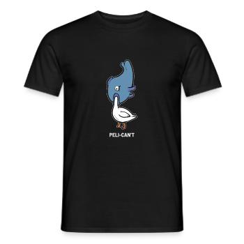 Peli-can't Zookeeper Gift - Männer T-Shirt - Schwarz - Vorne - AI Model Male 178 light (178cm)