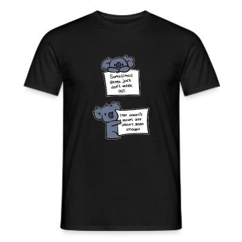 You're a good enough optimistic gift - Men's T-Shirt - black - Front - AI Model Male 178 light (178cm)