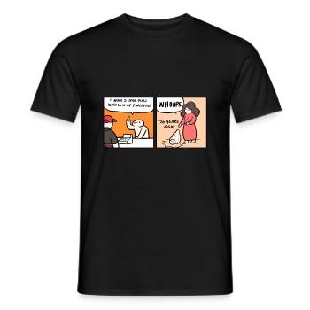 Ananas-Pizza Pizza-Liebhaber Geschenk - Männer T-Shirt - Schwarz - Vorne - AI Model Male 178 light (178cm)