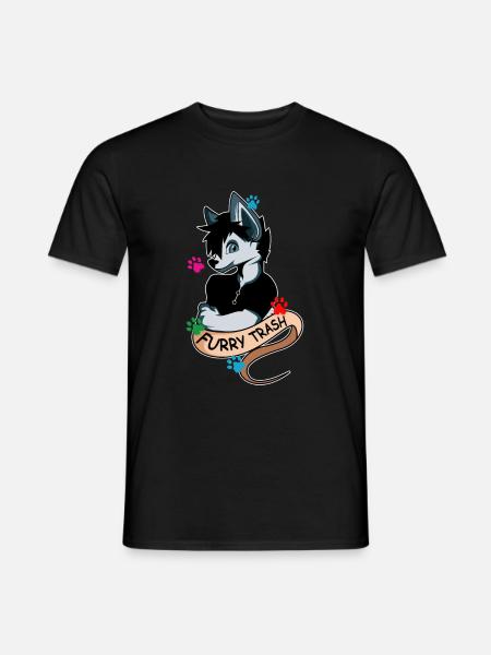 Furry Trash Hundebesitzer Geschenk - Männer T-Shirt - Schwarz