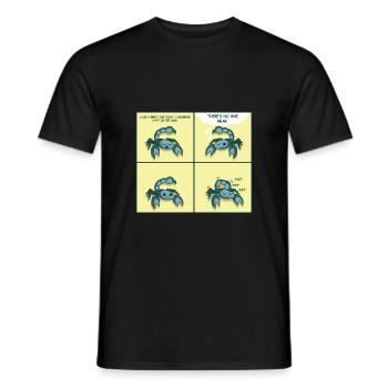 Pat sur le dos Motivé et inspiré Ge - T-shirt homme - noir - Devant - AI Model Male 178 light (178cm)