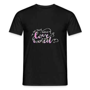 Self Care Liebe Spirituelle und achtsam Geschenk - Männer T-Shirt - Schwarz - Vorne - AI Model Male 178 light (178cm)