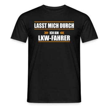 LKW-Fahrer Spruch Geschenk - Männer T-Shirt - Schwarz - Vorne - AI Model Male 178 light (178cm)