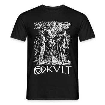 Paradise Adam Eva Seduction Gothic Occult - Men's T-Shirt - black - Front - AI Model Male 178 light (178cm)