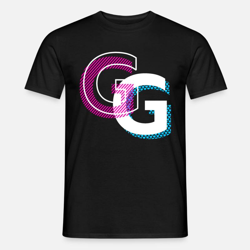 Graffiti G Design Geschenk - Männer T-Shirt - Schwarz