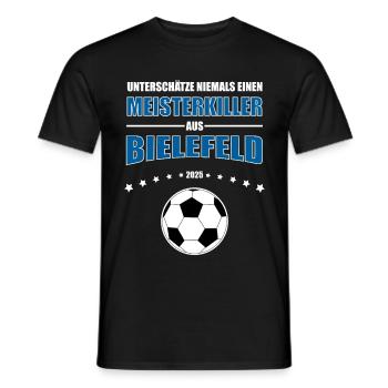 Pokal Meisterkiller Bielefeld 2025 Pokalfinale - Männer T-Shirt - Schwarz - Vorne - AI Model Male 178 light (178cm)