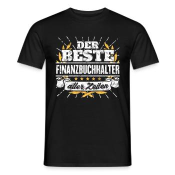 Bester Finanzbuchhalter Spruch Geschenk Shirt - Männer T-Shirt - Schwarz - Vorne - AI Model Male 178 light (178cm)