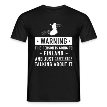 Finnland ursprüngliches Feiertagsgeschenk - Männer T-Shirt - Schwarz - Vorne - AI Model Male 178 light (178cm)