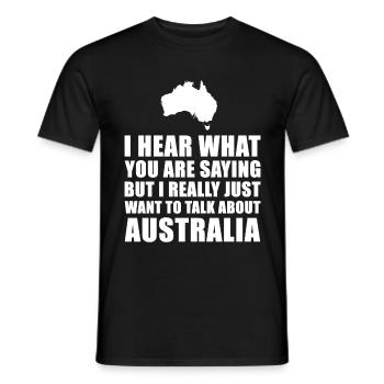 Lustige Australien Urlaub Geschenkidee - Männer T-Shirt - Schwarz - Vorne - AI Model Male 178 light (178cm)