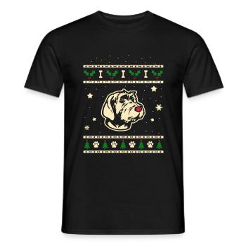 Griffon Korthals Cadeau de Noël - T-shirt homme - noir - Devant - AI Model Male 178 light (178cm)