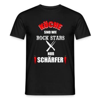 Koch Tshirt Evolution Geschenk Männer Prüfung - Männer T-Shirt - Schwarz - Vorne - AI Model Male 178 light (178cm)