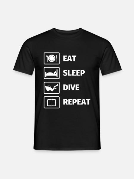 Duiken Duiker gift grappige zeggen - Heren T-shirt - zwart