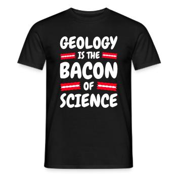 Géologie Géologue cadeau énonciation drôle - T-shirt homme - noir - Devant - AI Model Male 178 light (178cm)