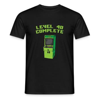 Niveau 40 complet - T-shirt homme - noir - Devant - AI Model Male 178 light (178cm)