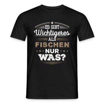 fischen, Fischer, Geschenk - Männer T-Shirt - Schwarz - Vorne - AI Model Male 178 light (178cm)
