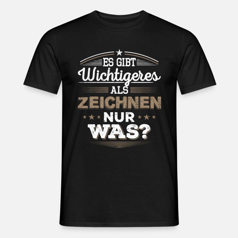 Zeichnen, Zeichner, technischer Zeichner, Geschenk - Männer T-Shirt - Schwarz