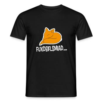 Fuxdeiflsmiad ... - T-shirt homme - noir - Devant - AI Model Male 178 light (178cm)