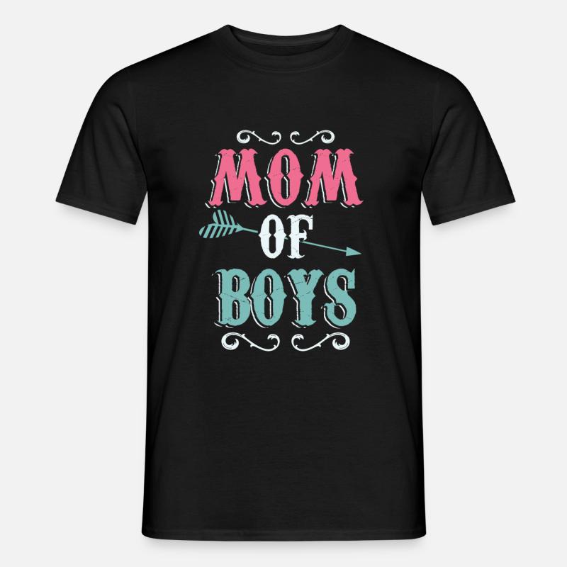 Mutter von Knaben Geschenk Muttertag T-Shirt - Männer T-Shirt - Schwarz