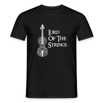 Cordes Musique violon guitare Lord Band cadeau - T-shirt homme - noir - Devant - AI Model Male 178 light (178cm)