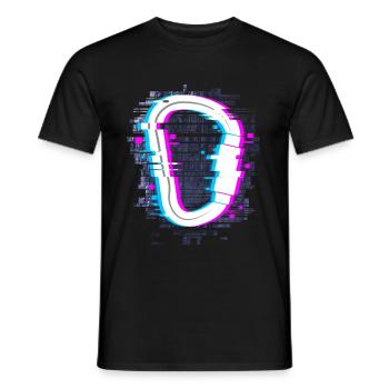 Chemise rétro d'escalade de nerd d'escalade - T-shirt homme - noir - Devant - AI Model Male 178 light (178cm)