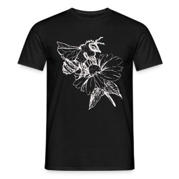 Bee Wasp Bumblebee Beekeeper Nature Conservation Environment Organic - Men's T-Shirt - black - Front - AI Model Male 178 light (178cm)
