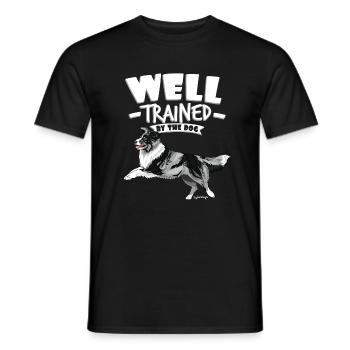 Berger australien bien 2 - T-shirt homme - noir - Devant - AI Model Male 178 light (178cm)