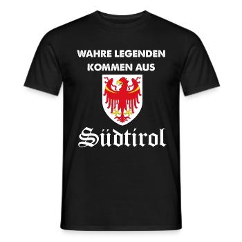 Legend Tyrol du Sud - T-shirt homme - noir - Devant - AI Model Male 178 light (178cm)