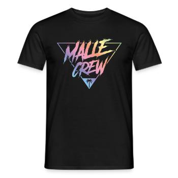 Malle crew coloré - T-shirt homme - noir - Devant - AI Model Male 178 light (178cm)